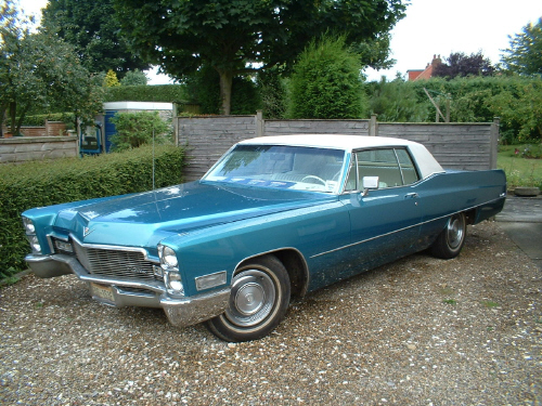 BTW He owns a 1968 Cadillac Coup DeVille
