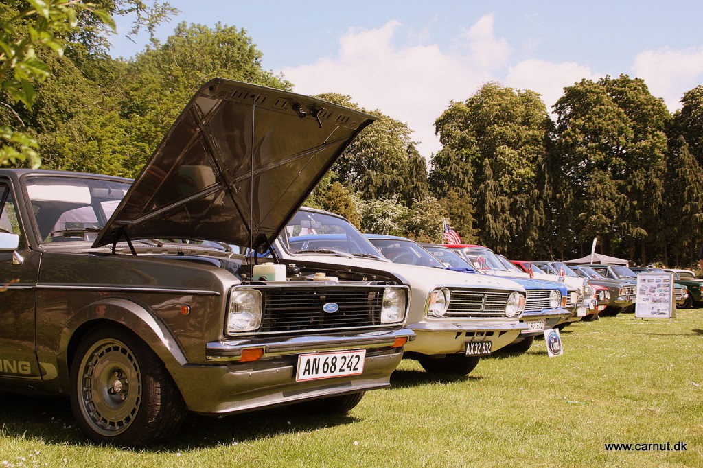 Ford området med masser af fine gamle Ford'er. Underligt at tænke på at en 1977 Ford Escort nu er klassificeret som veteran